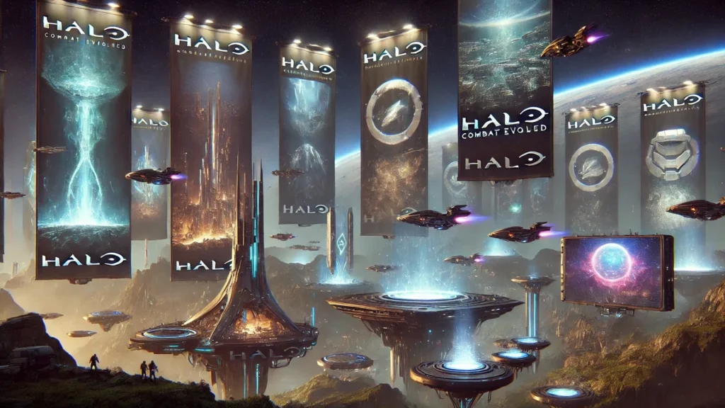 What Role Do The Icons And Banners Play In The Halo (2003) Branding